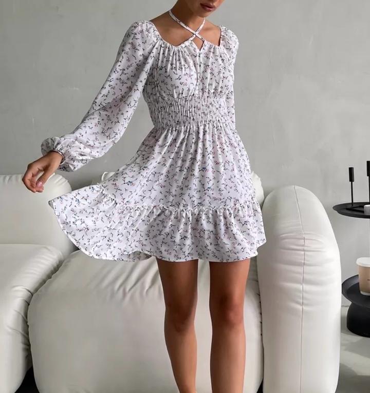 Белое летнее платье