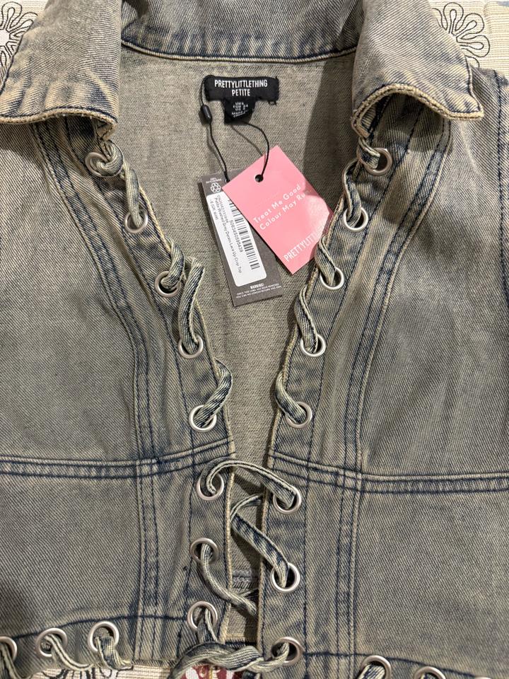 Топ джинсовый