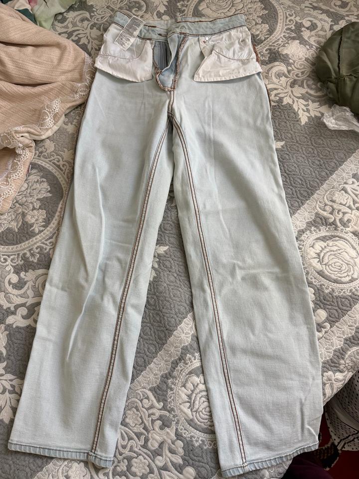 Джинсы летние плотные