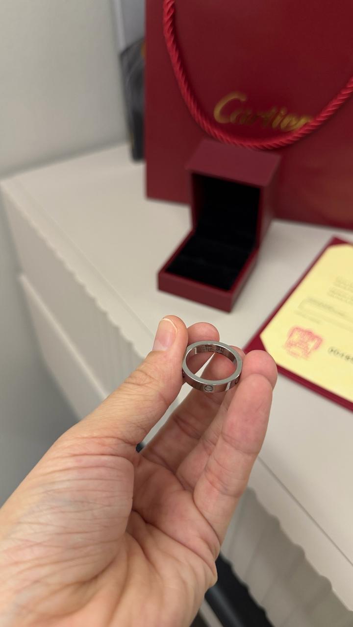 Кольцо Cartier люкс 1:1 в полной комплектации материал сталь