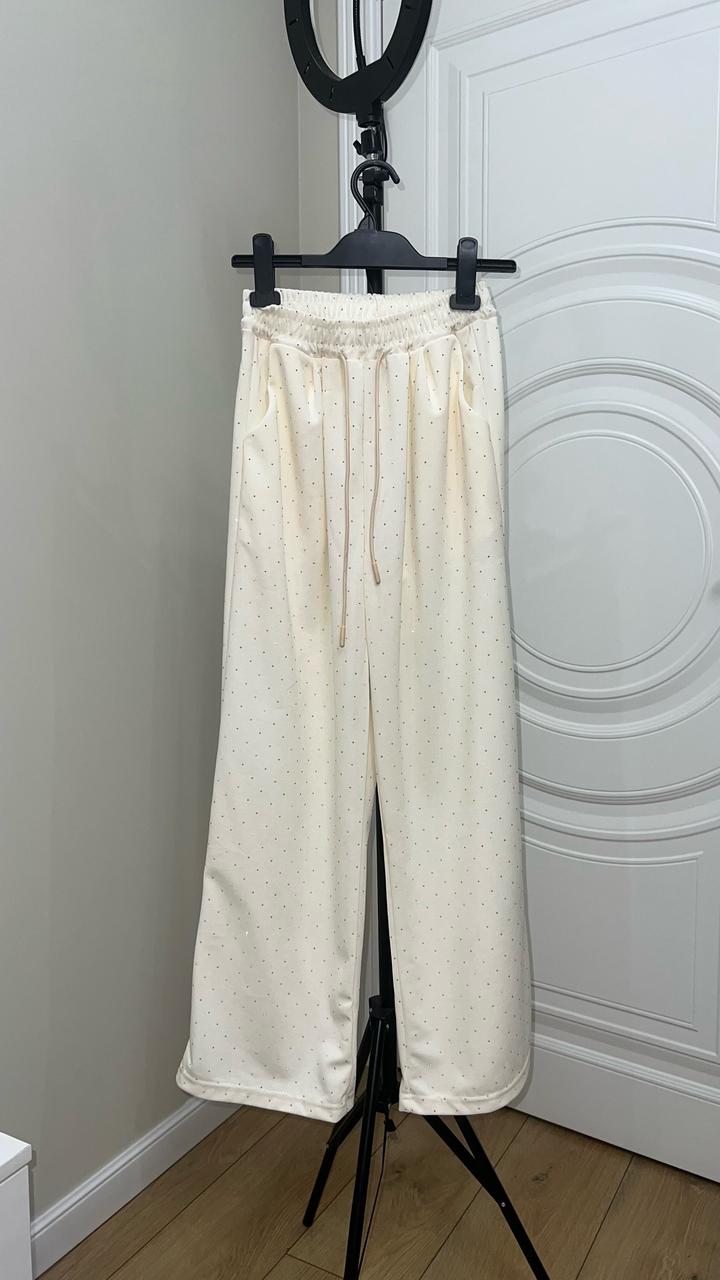 Брюки со стразами