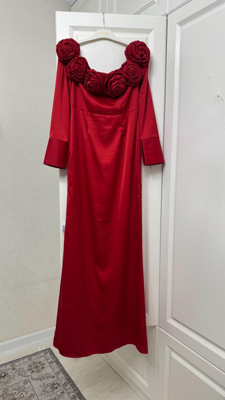 Роскошное вечернее платье в насыщенном красном оттенке ❤️Покупала в omir collecti