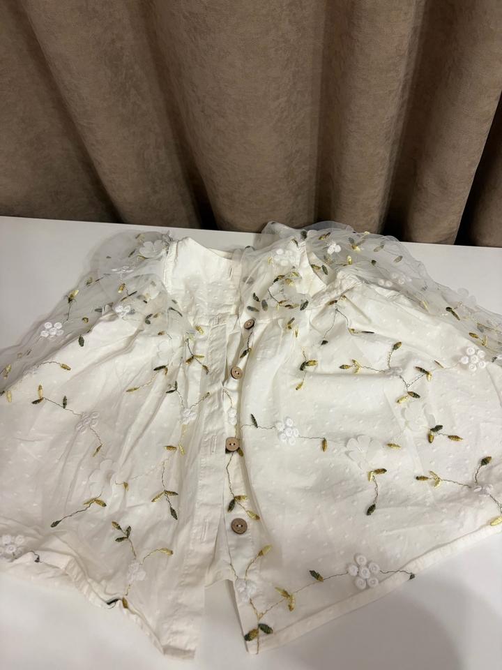 Молочное платье для 1 года