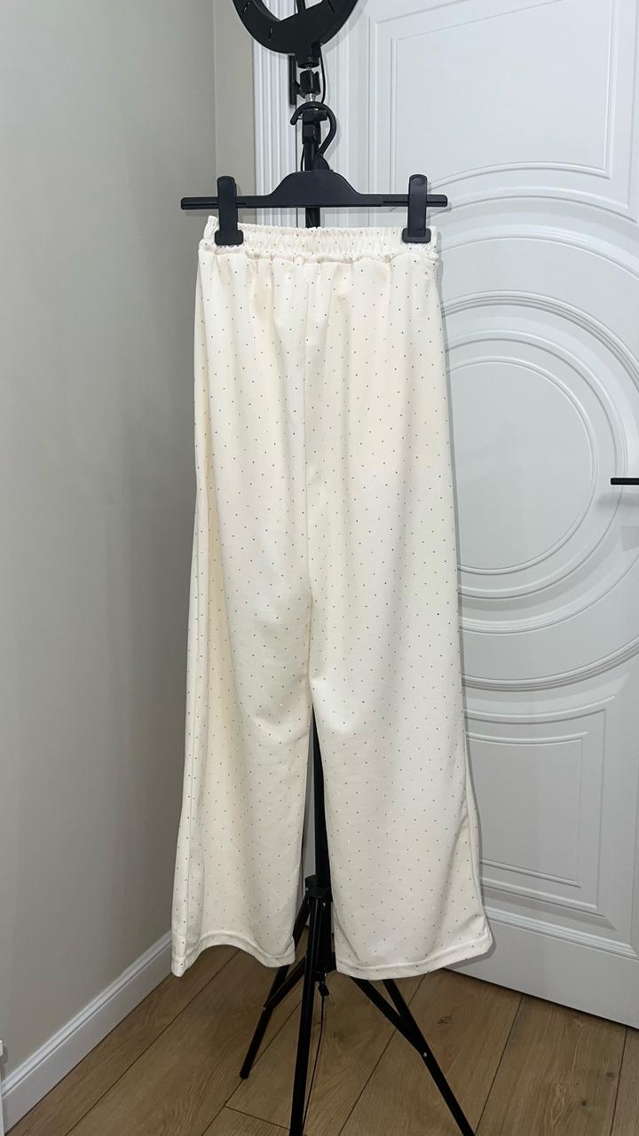 Брюки со стразами