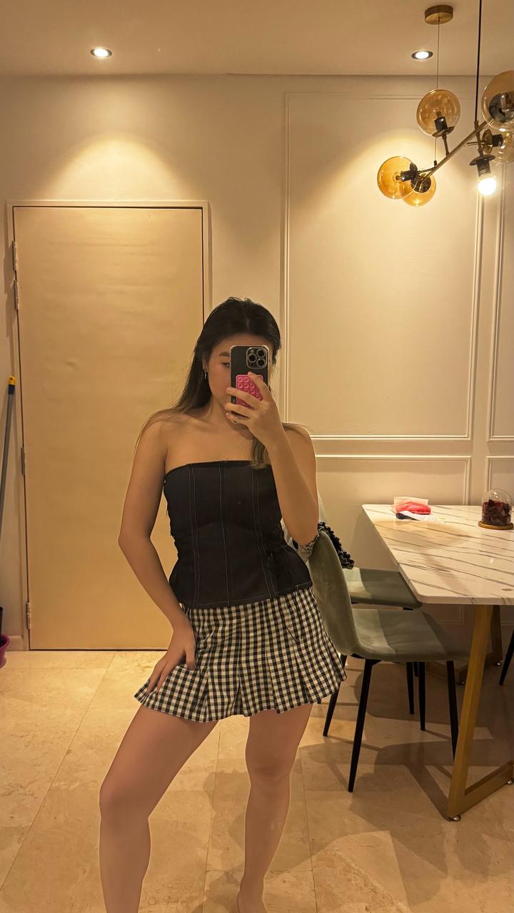 Мини юбка в клетку