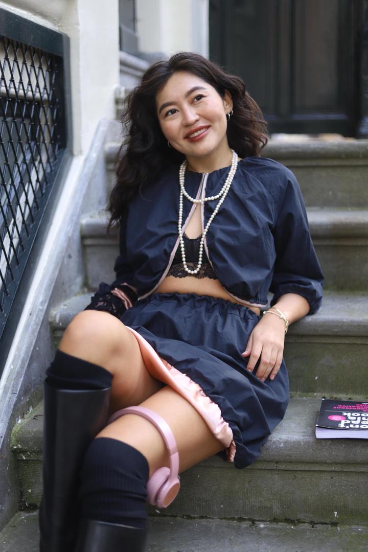 комплект с юбкой и жакетом