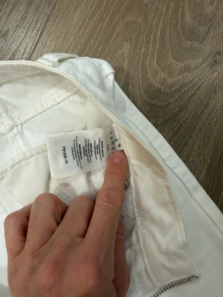 Белые джинсы Sandro