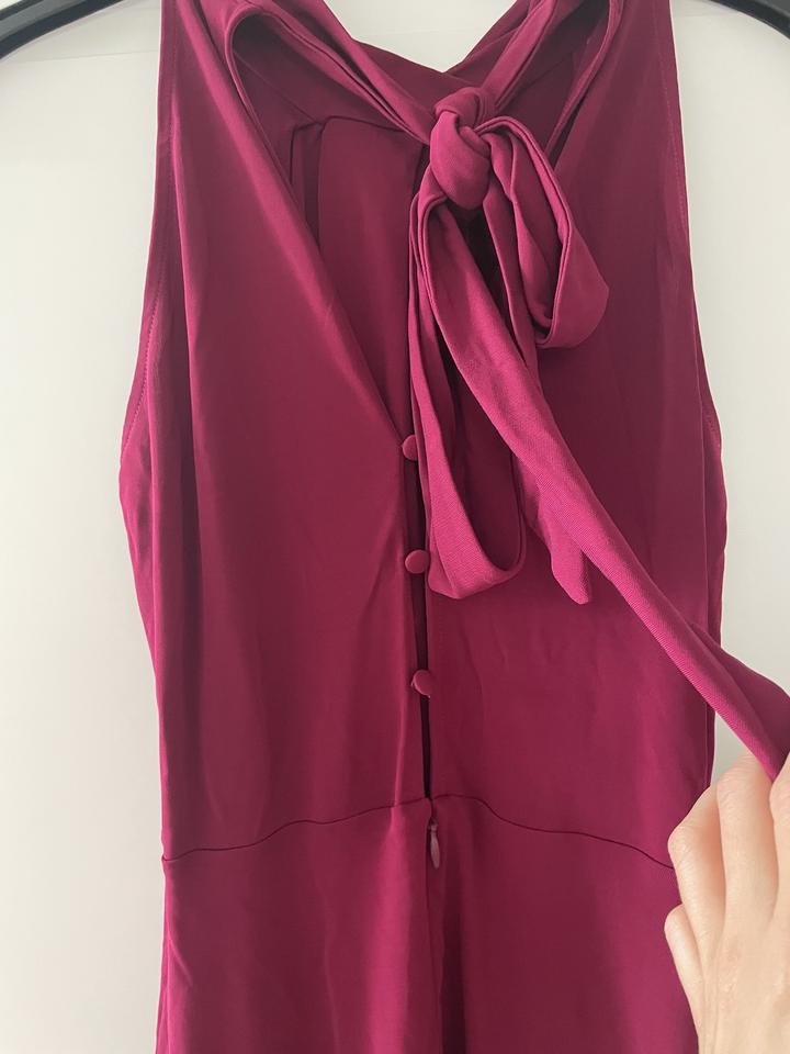 Платье Massimo dutti бордовое