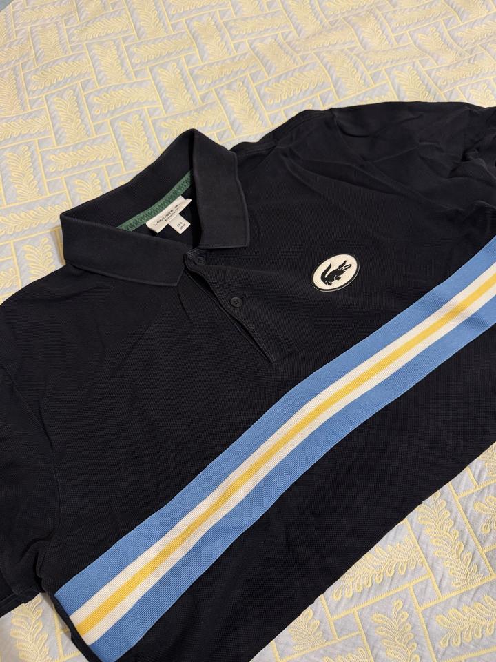 Синее поло Lacoste