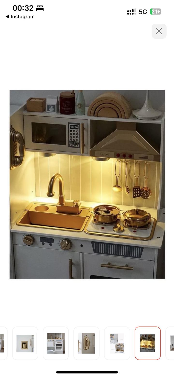 Кухня детская деревянная