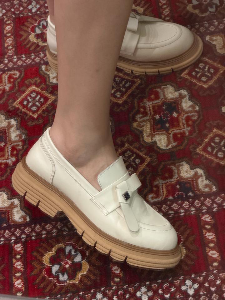 Лофферы бежевые