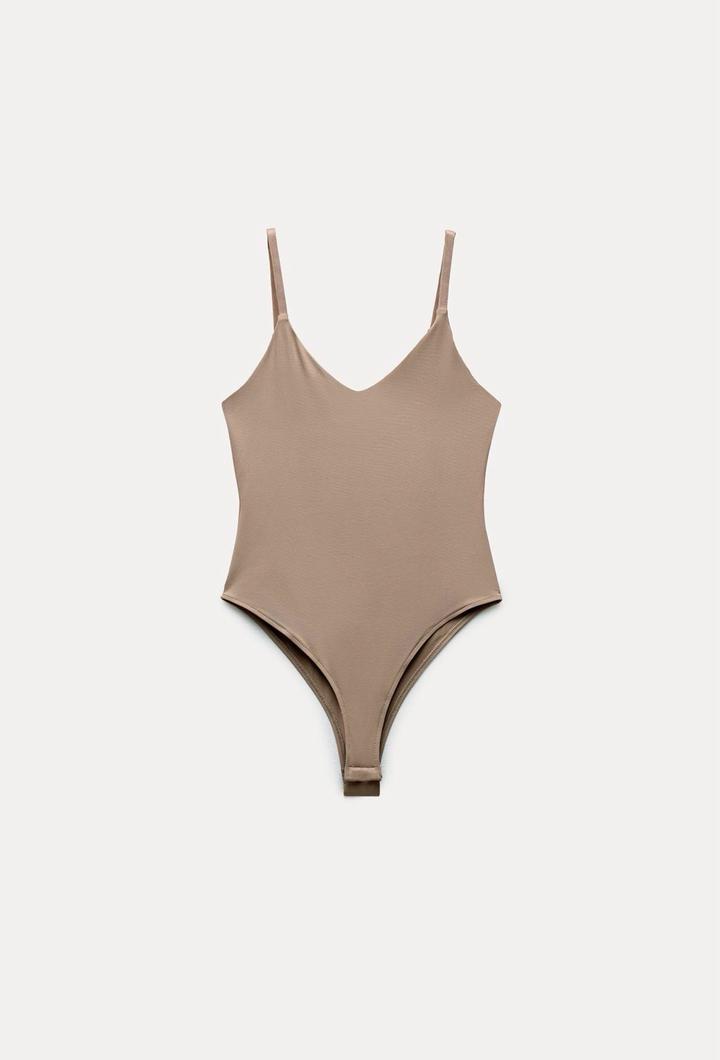 Бежевый боди Zara