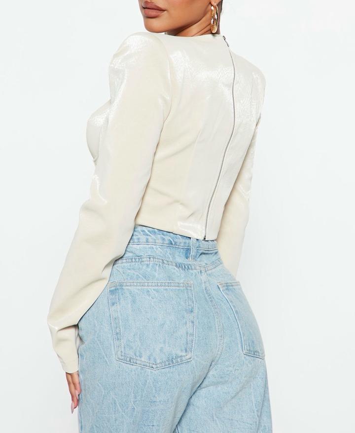 Корсет с тиснением под крокодила Fashion Nova