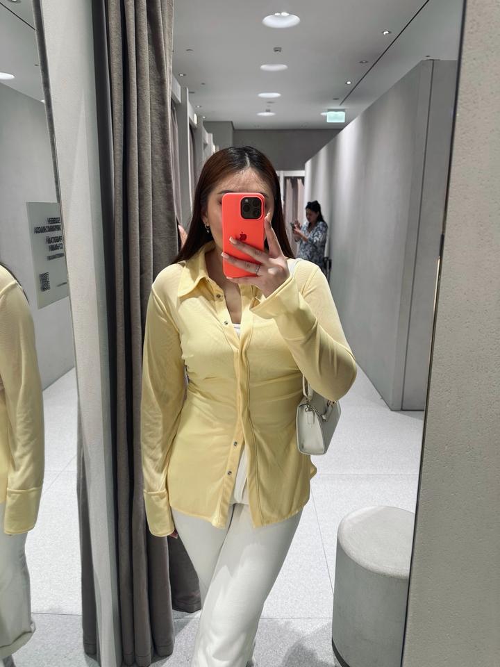 Желтая рубашка от H&M