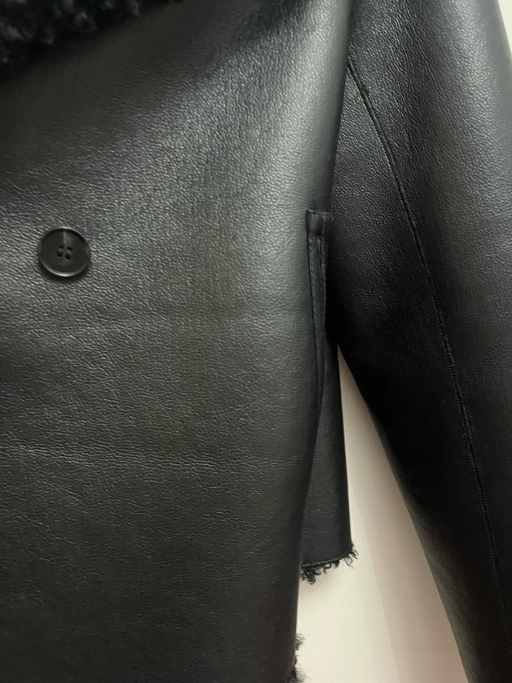 Новая двухсторонняя дублёнка 2-в-1, эко-кожа / teddy, Турция