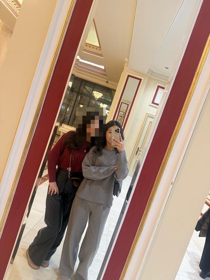 Костюм-двойка Zara S | Теплый | Широкие брюки | Стильный серо-коричневый цвет 🤎✨