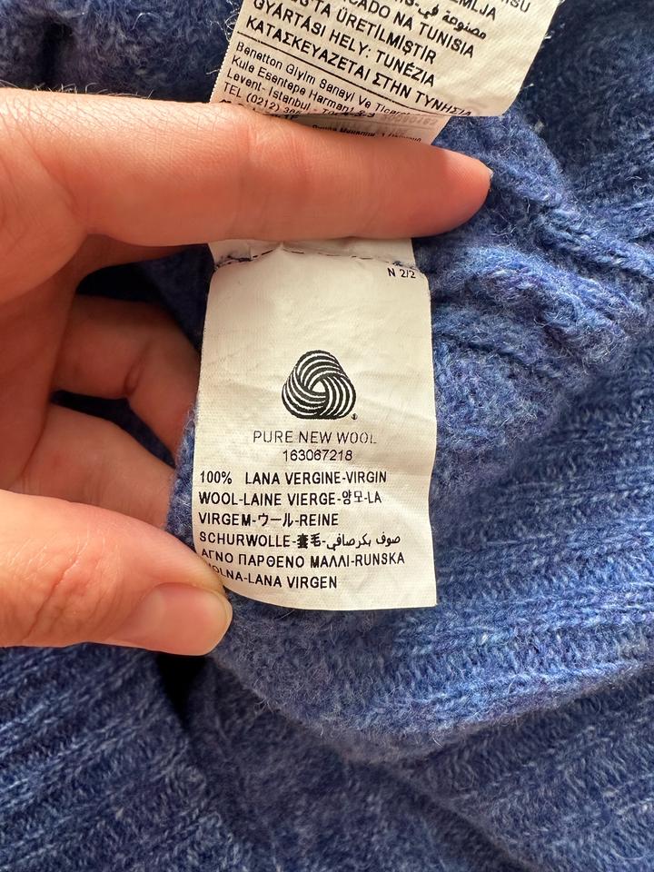 Свитер United colors of Benetton 100% шерсть