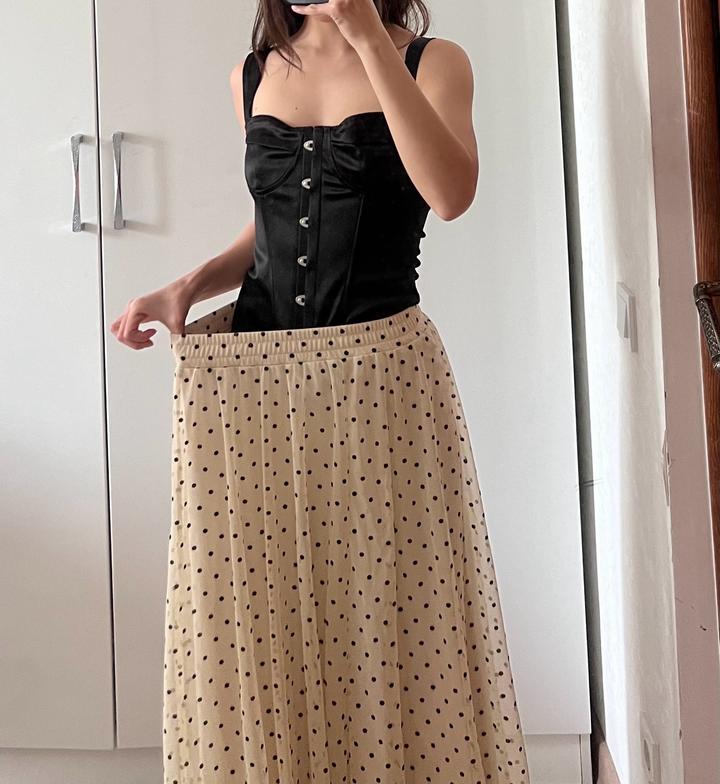 Юбка в горошек