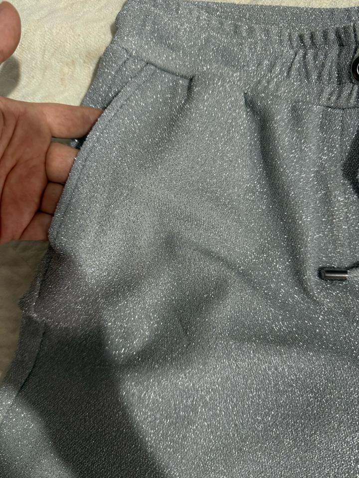 Брюки с люрексом