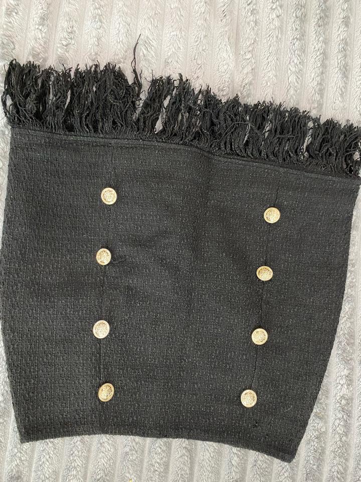 твидовая черная юбка