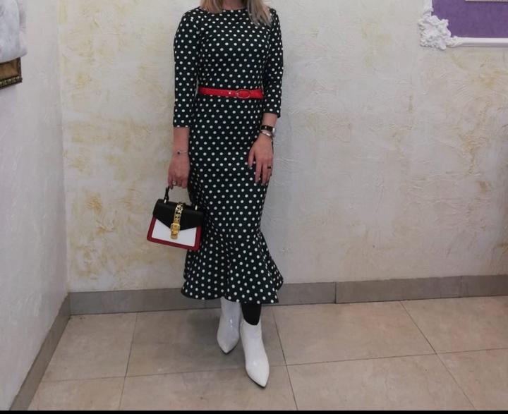 Платье в горох