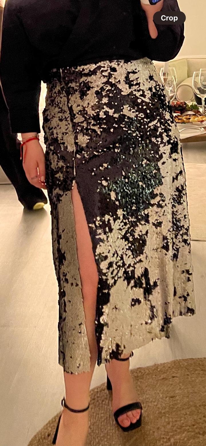 Юбка с пайетками