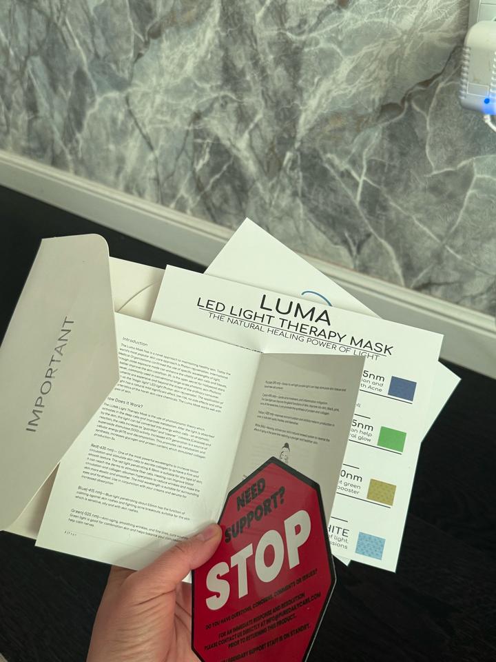 Лед маска luma light therapy mask (pure) США