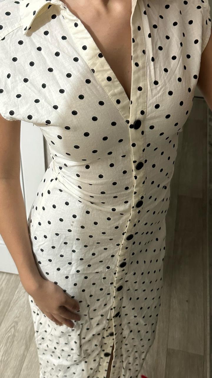 Платье Зара в горошек