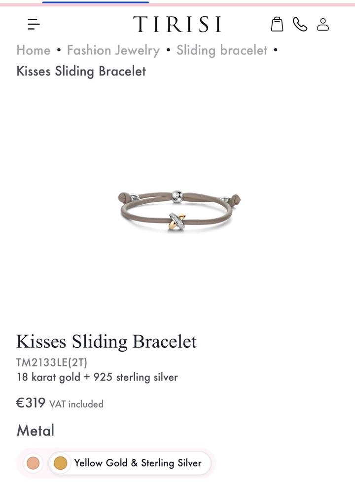 Tirisi браслет Kisses