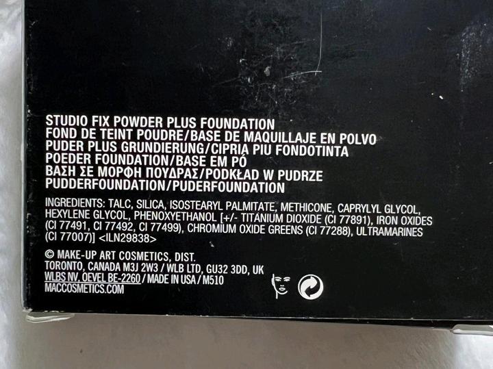 Пудра Mac Studio Fix цвет NC10 оригинал