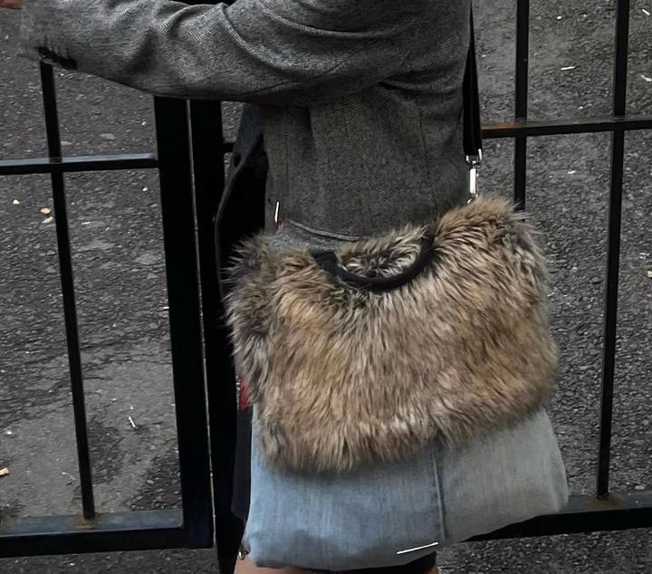 Fur bag меховая сумка Rinascimento