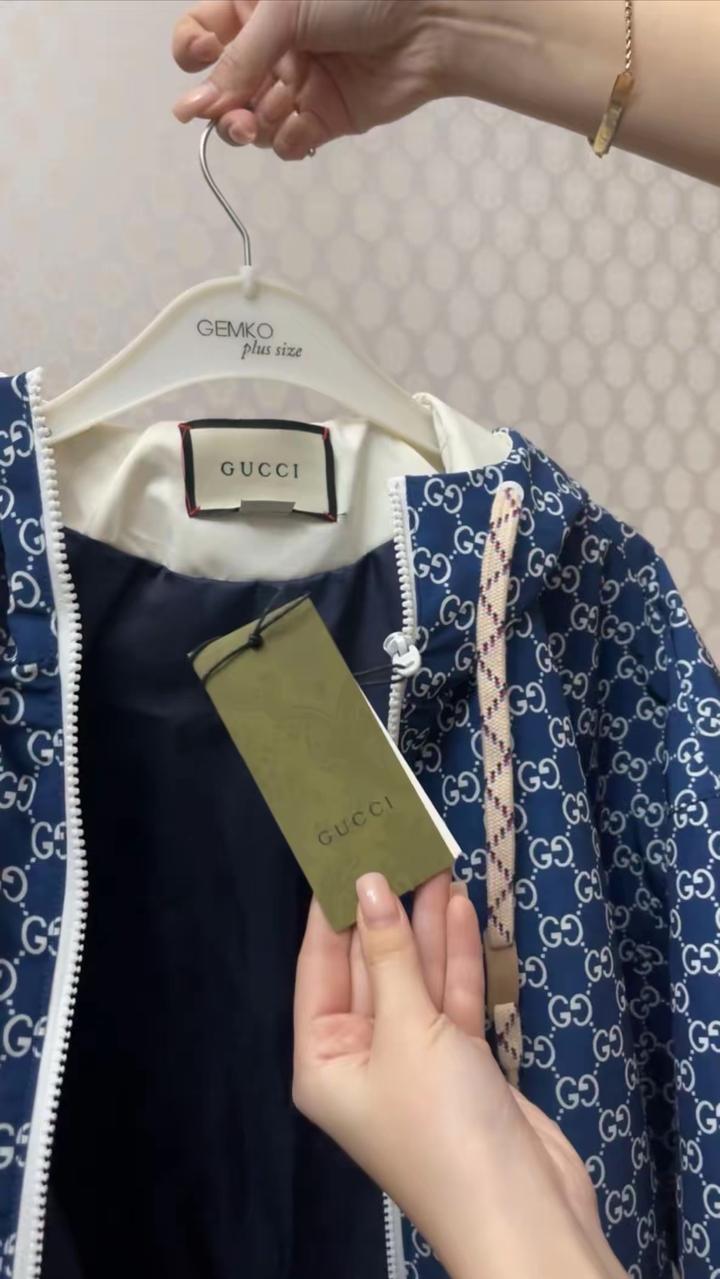 Новая курточка ветровка , теплая под гуччи унисекс