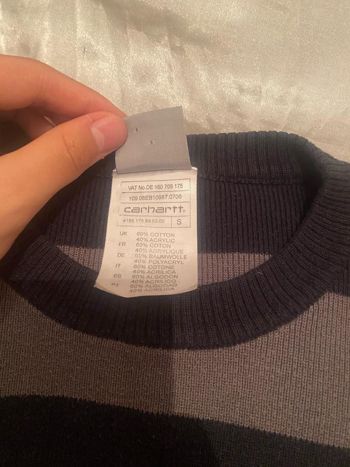 Полосатый Джемпер Carhartt серого цвета