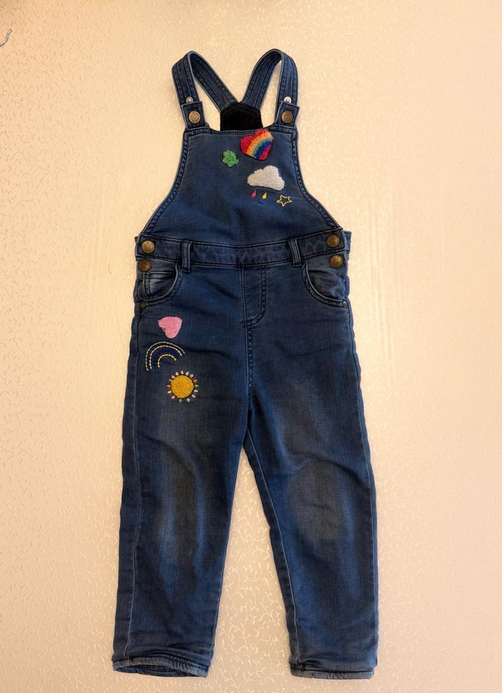 Джинсовый комбинезон для девочки mothercare