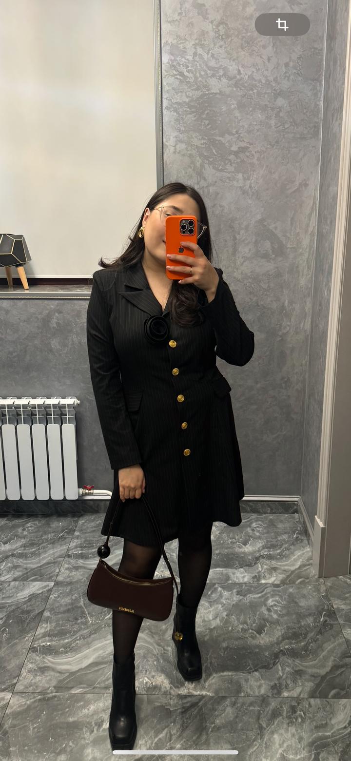 Черное платье пиджак