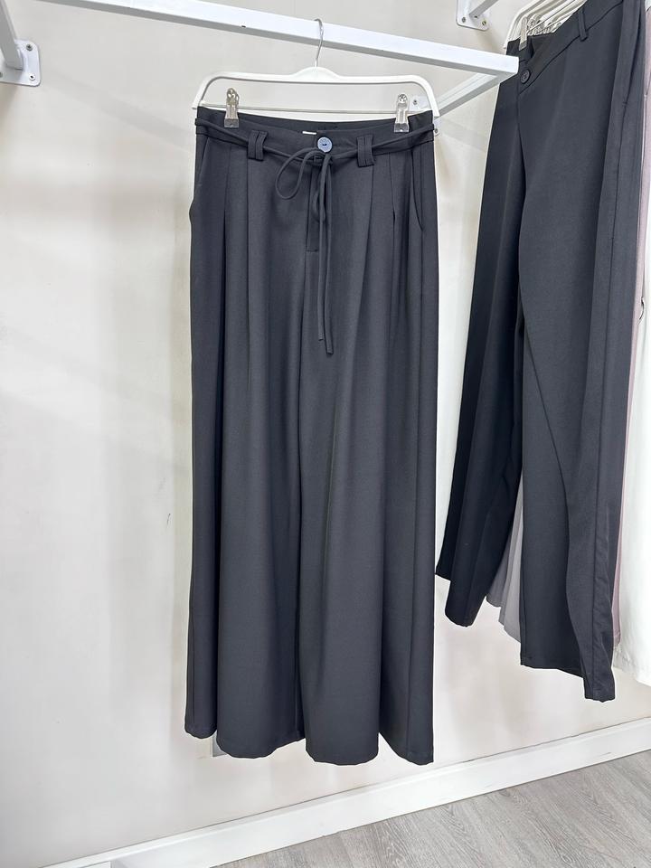 Брюки широкие палаццо черные