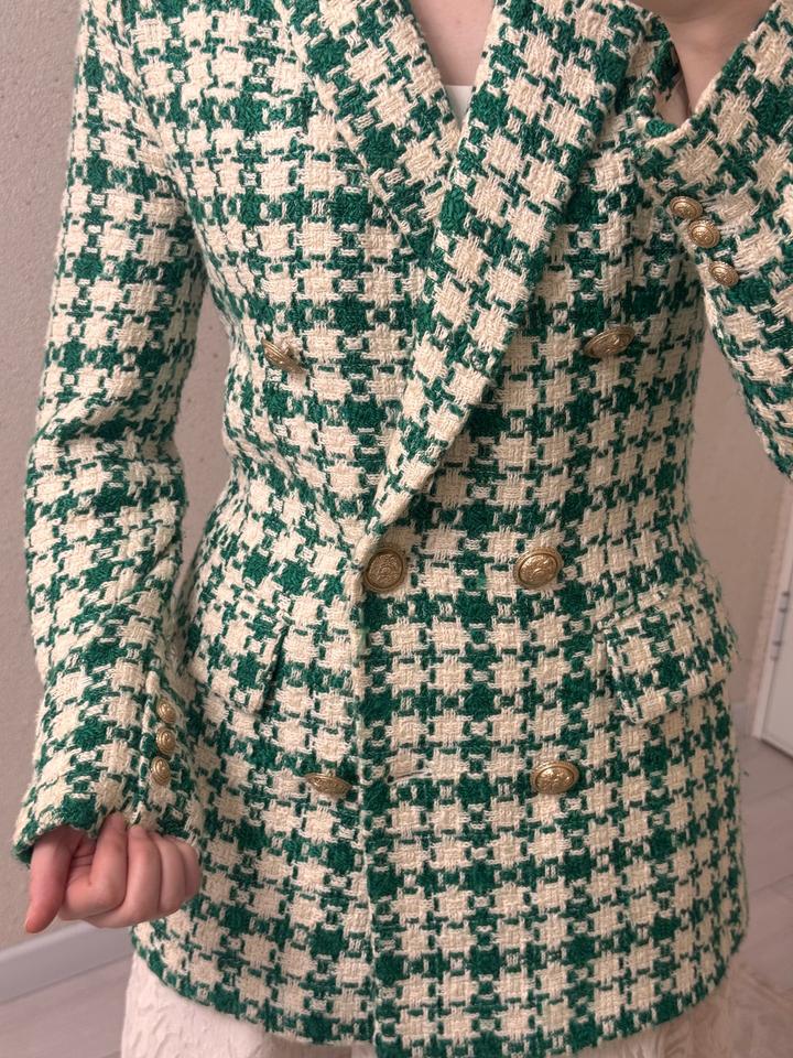 Твидовый пиджак Зара