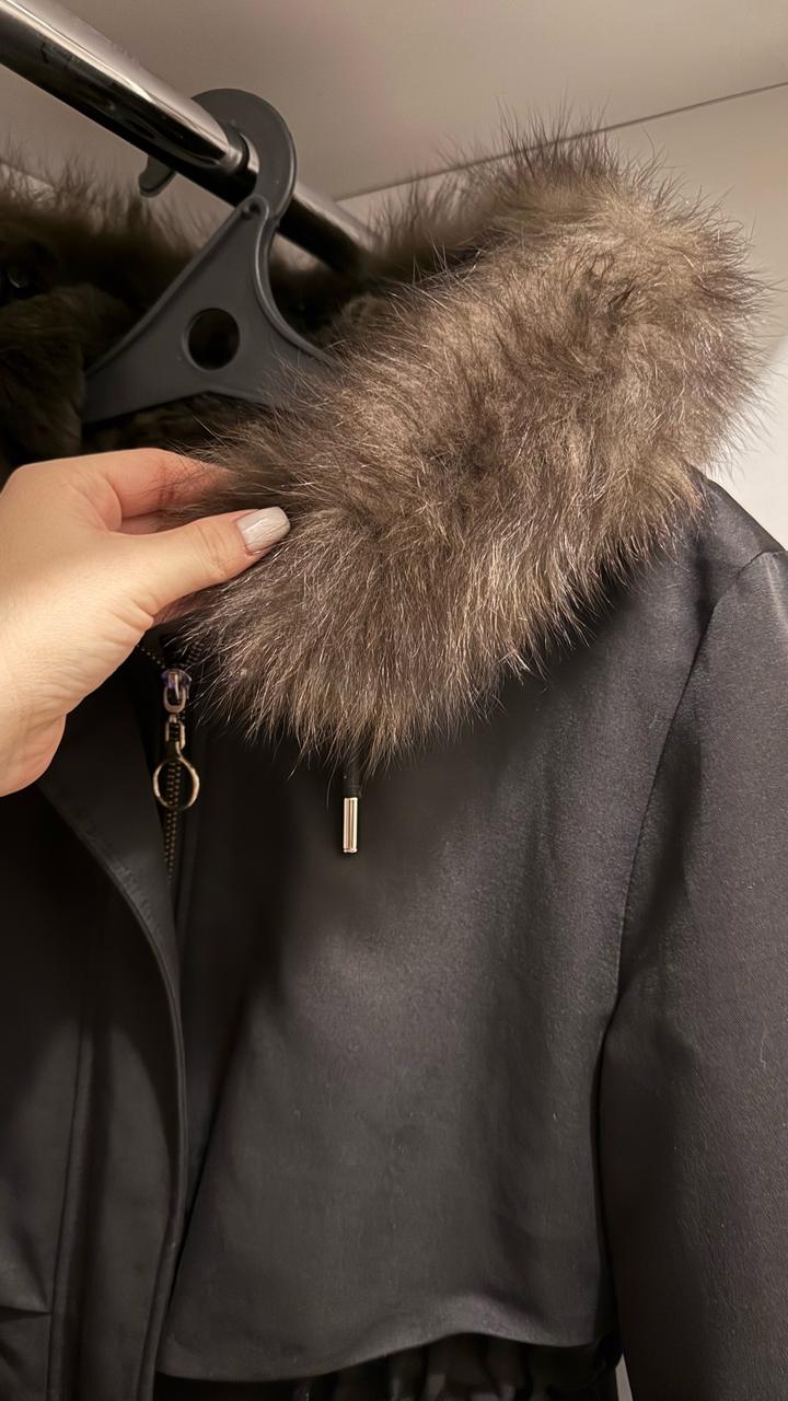 Черная парка/куртка зима