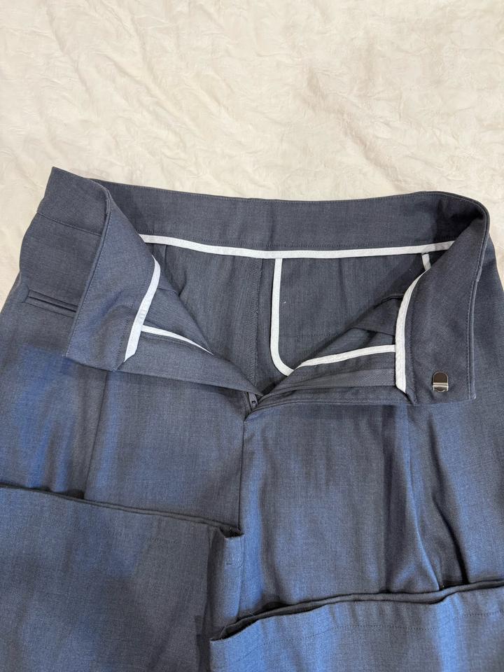 Брюки палаццо серые М