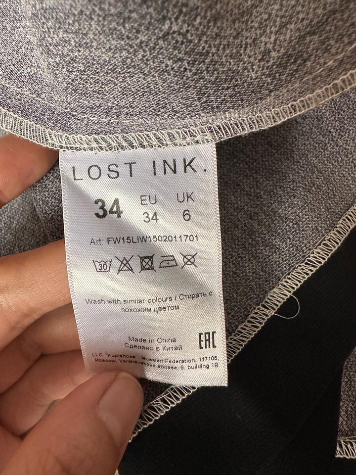 Платье LOST INK в крупный горох, чёрно-белое, UK 6/EUR34