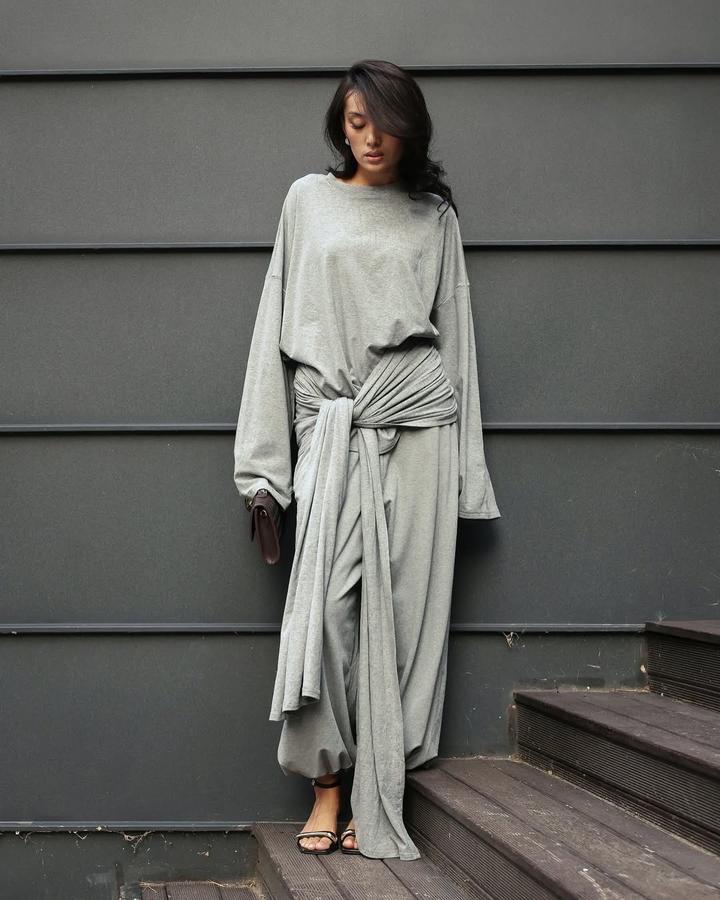 Лонгслив с завязкой