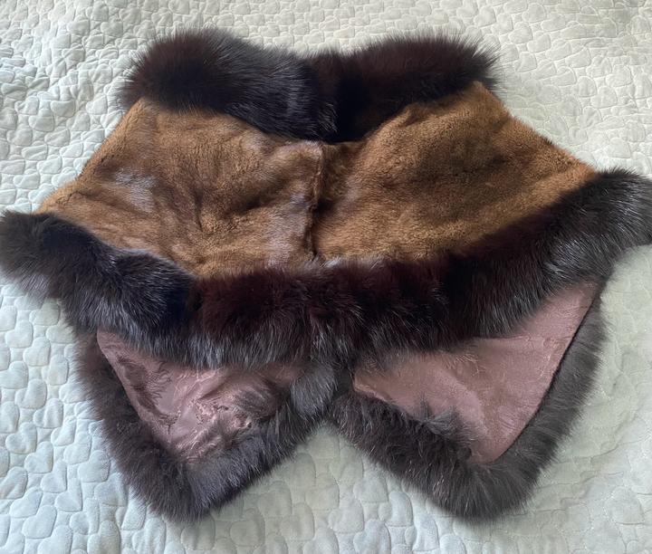 Норковая накидка манто