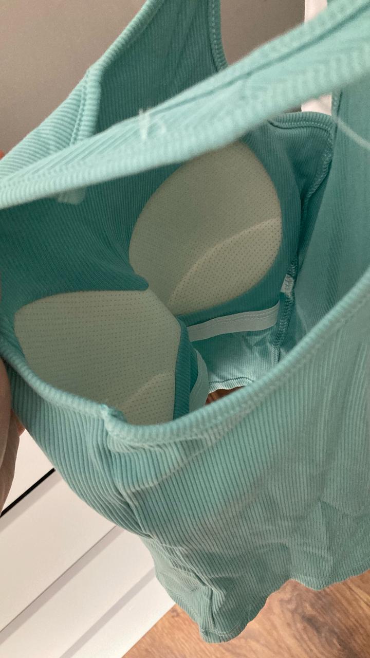 Baby blue топ с подкладом