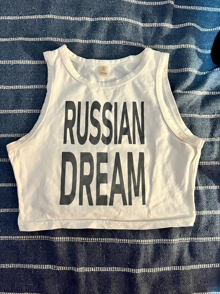 Топ с принтом