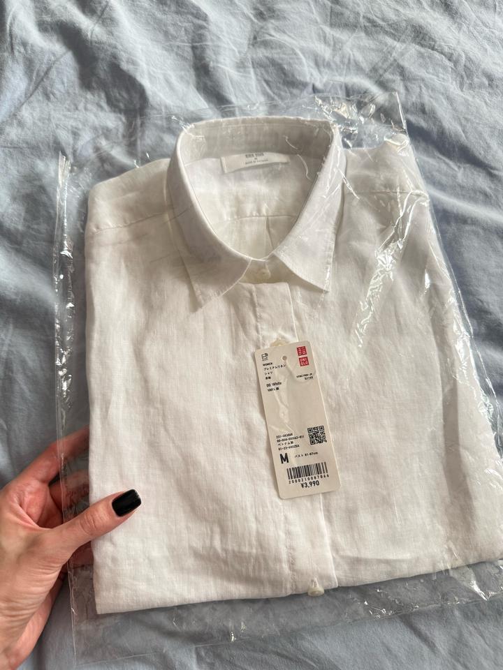 Рубашка UNIQLO ( лён 100% )