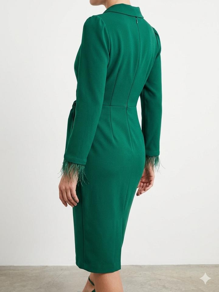 Зеленое вечернее платье, размер 42-44