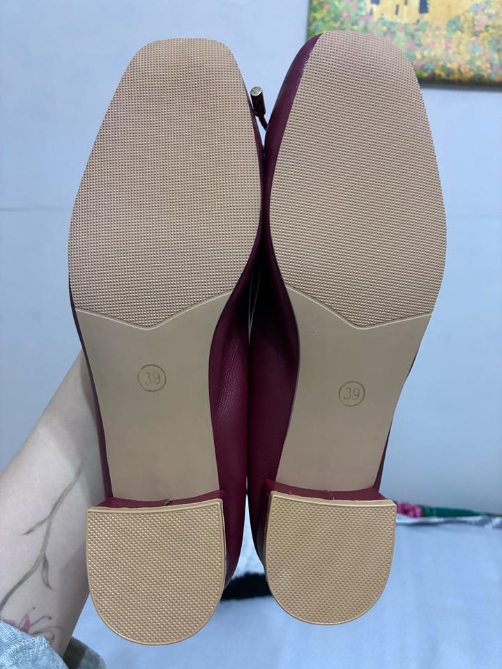 Кожаные балетки