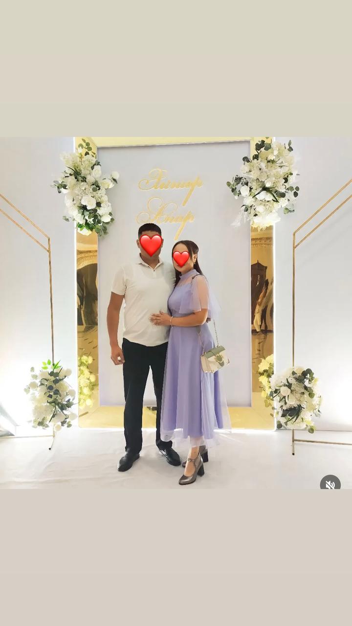 Фиолетовая платье