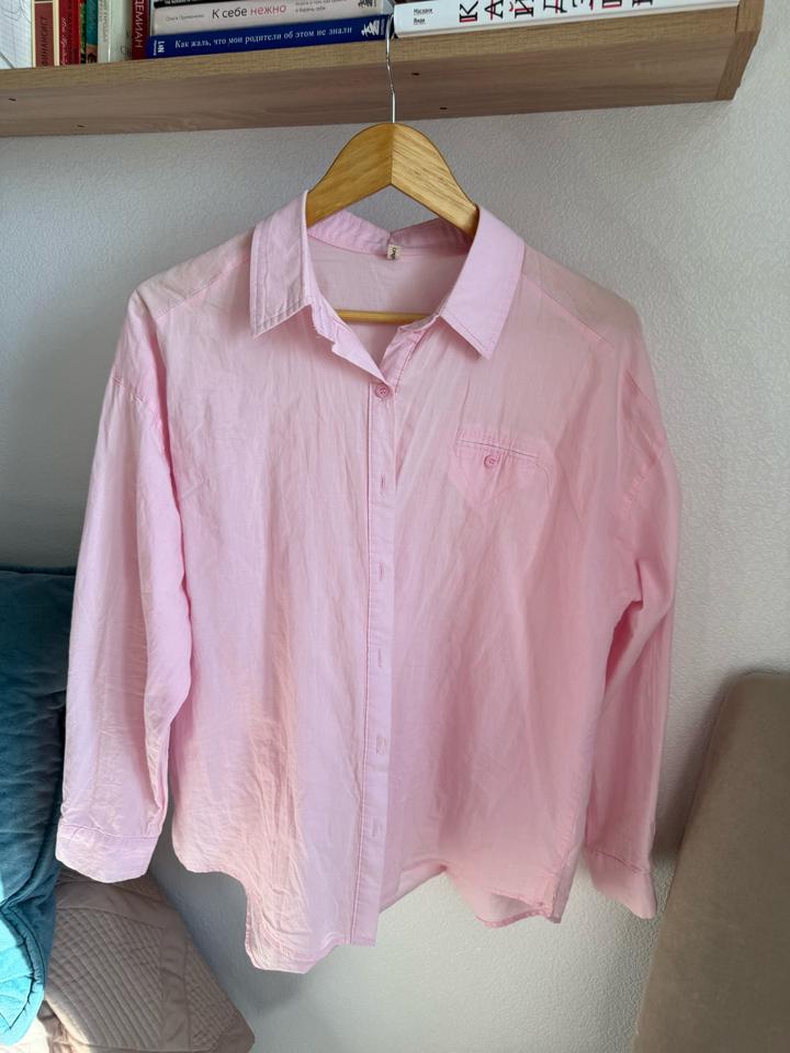 Розовая рубашка, размер М