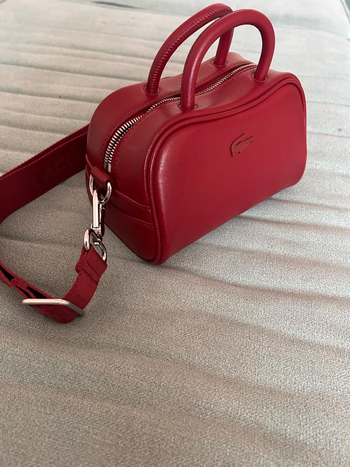 Сумка Lacoste темно красная